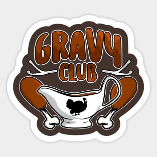 Gravy Club Thanksgiving Fun Sticker